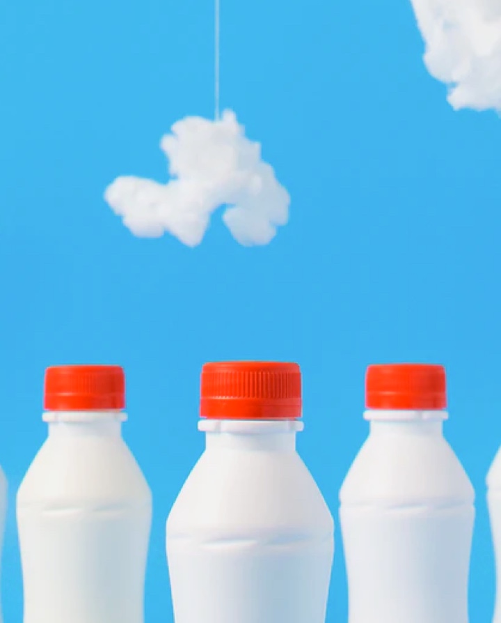 Milk bottles image